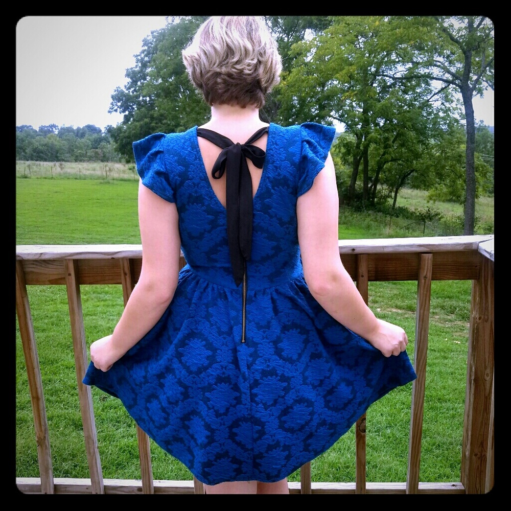 Blue Lace Dress